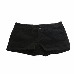 American eagle black stretch shorts size 0